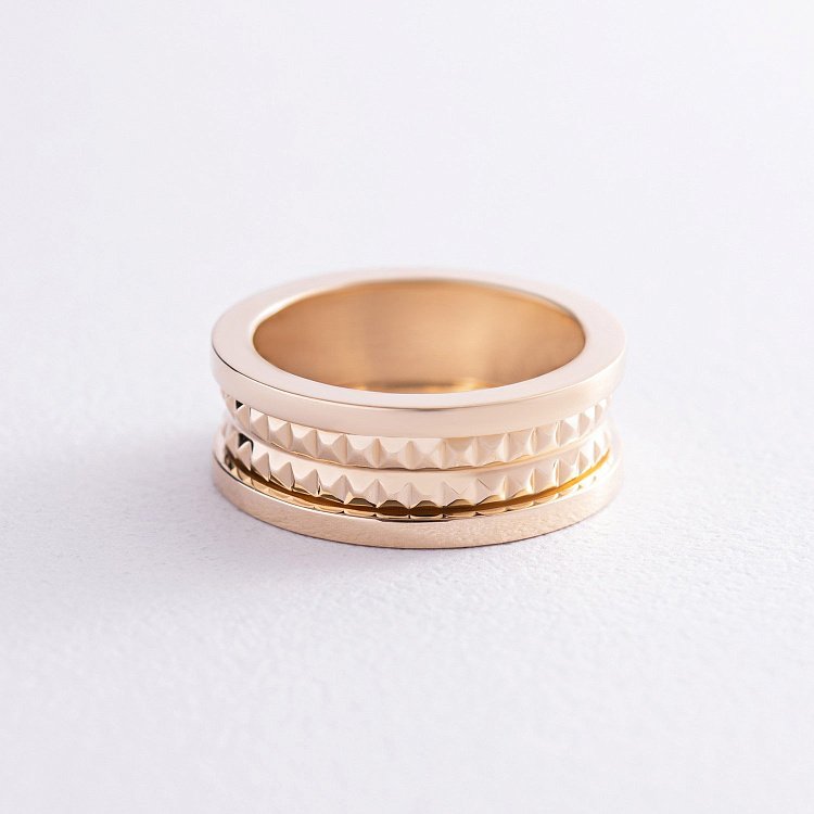 Каблучка "Gina" у жовтому золоті к07392 від ювелірного магазину Онікс - 3