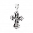 Срібний православний хрест (чорніння) 132401 от ювелирного магазина Оникс - 1
