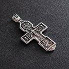 Срібний хрест з чорнінням 132694 от ювелирного магазина Оникс - 2