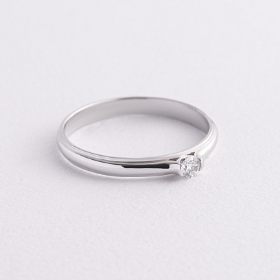 Помолвочное золотое кольцо с бриллиантом кб0628ca №2