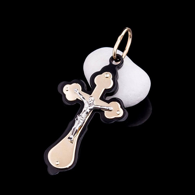 Православний хрест п02172 від ювелірного магазину Онікс - 1