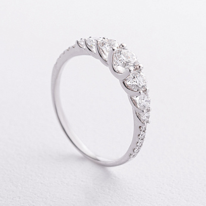 Золотое кольцо с бриллиантами кб0681mi