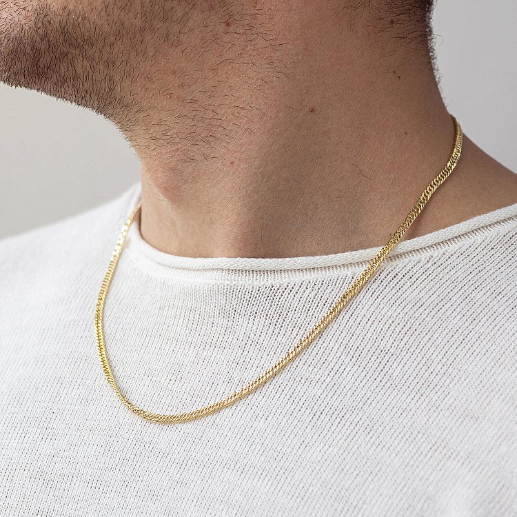 Ланцюжок золотий панцирне плетіння (4 мм) ц00577-4 від ювелірного магазину Онікс - 1