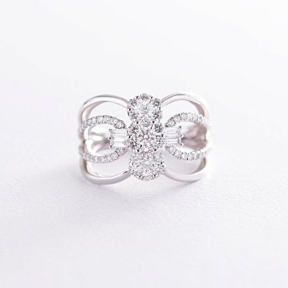 Кольцо в белом золоте (бриллианты) R5036cha №3