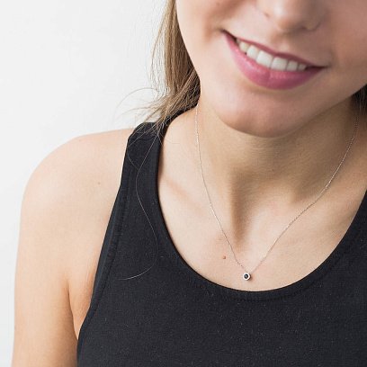 Золотое колье с бриллиантами колб0014ca №6