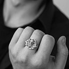 Мужское серебряное кольцо "Викинг" 422 от ювелирного магазина Оникс - 4