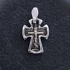 Православный золотой крест "Распятие. Спаси и сохрани" п03793 от ювелирного магазина Оникс - 4