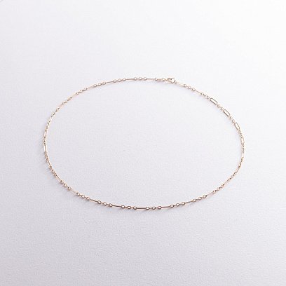 Колье - цепочка в желтом золоте кол02386 №4