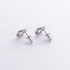 Срібні сережки "Захоплення" 122754 от ювелирного магазина Оникс - 2