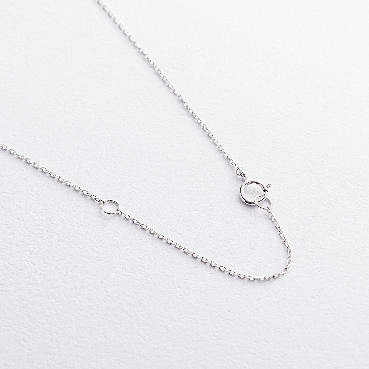 Кольє в білому золоті "Конюшина" (діаманти) колб0196mi від ювелірного магазину Онікс - 2