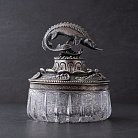 Серебряная фигура с осетром ручной работы 23124 от ювелирного магазина Оникс