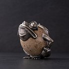 Серебряная фигура "Лягушка" ручной работы 23141 от ювелирного магазина Оникс