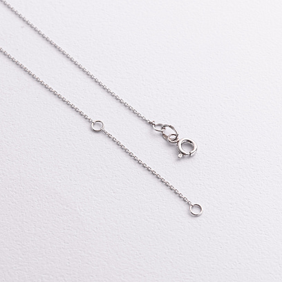 Золоте кольє з діамантом колб0174у №3