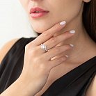Золотое кольцо с бриллиантами к393 от ювелирного магазина Оникс - 1