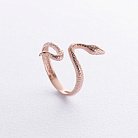 Кольцо "Змея" в красном золоте к07993 от ювелирного магазина Оникс