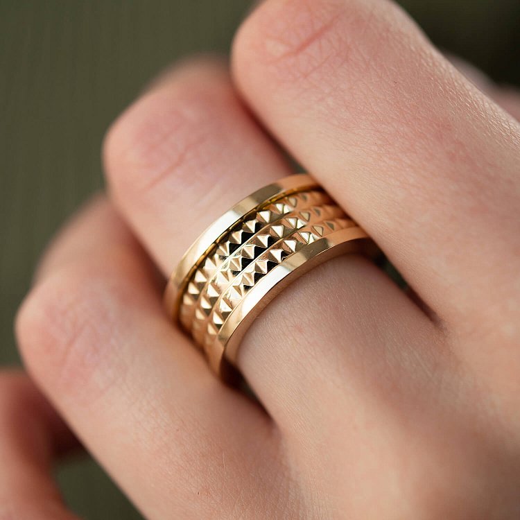 Каблучка "Gina" у жовтому золоті к07391 від ювелірного магазину Онікс - 11