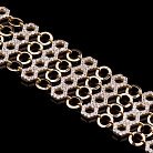 Золотий жіночий браслет з жовтого золота з фіанітами б01652 от ювелирного магазина Оникс - 1