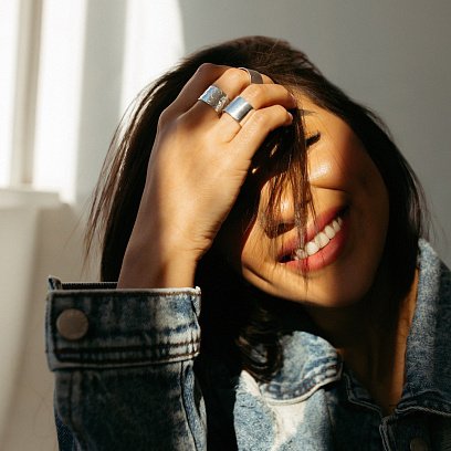 Широкое кольцо "Плутон" в серебре 112154 №13