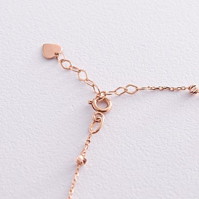 Браслет "Кульки" в червоному золоті б04568 №4