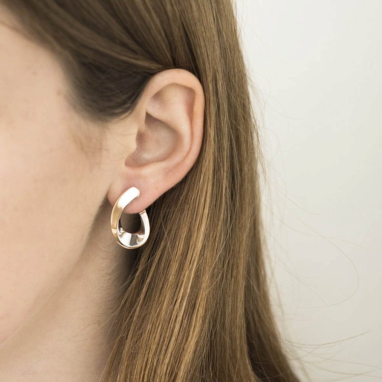 Золоті сережки "Крапельки" с05847 від ювелірного магазину Онікс - 3