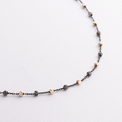 Колье "Шарики" в желтом золоте кол02619