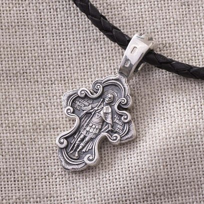 Православный крест (чернение) 131189 №2