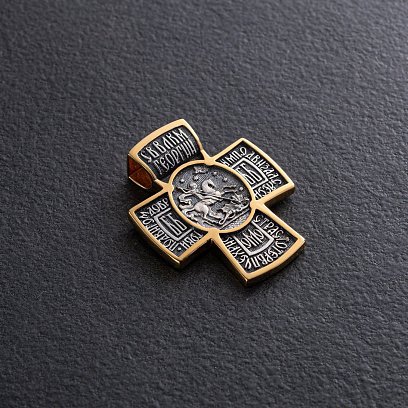 Срібний хрест "Архангел Михаїл" 132452 №5