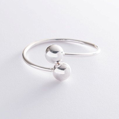 Серебряный браслет с шариками 14343 №3