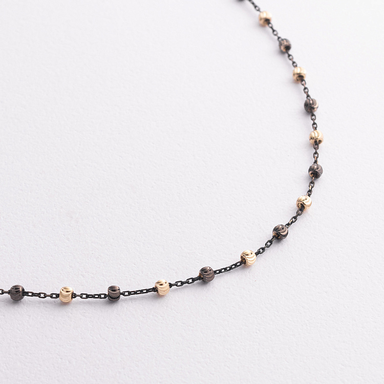 Колье "Шарики" в желтом золоте кол02619 Колье "Шарики" в желтом золоте кол02619 от ювелирного магазина Оникс