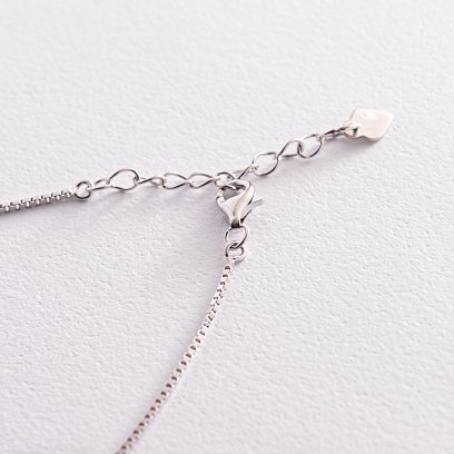 Серебряный браслет "Утонченный" с белыми фианитами 141606 №5