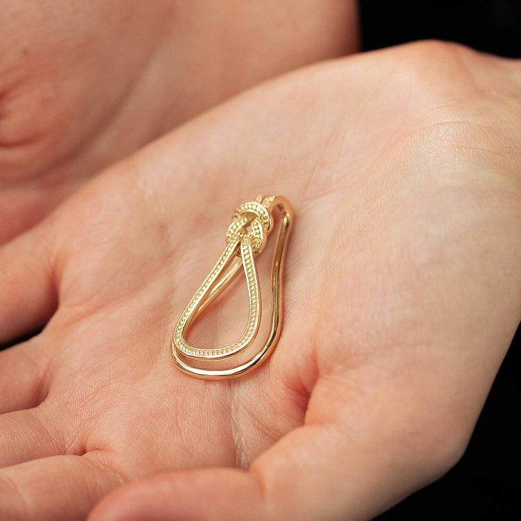 Затиск для грошей у жовтому золоті заж00128 від ювелірного магазину Онікс - 1