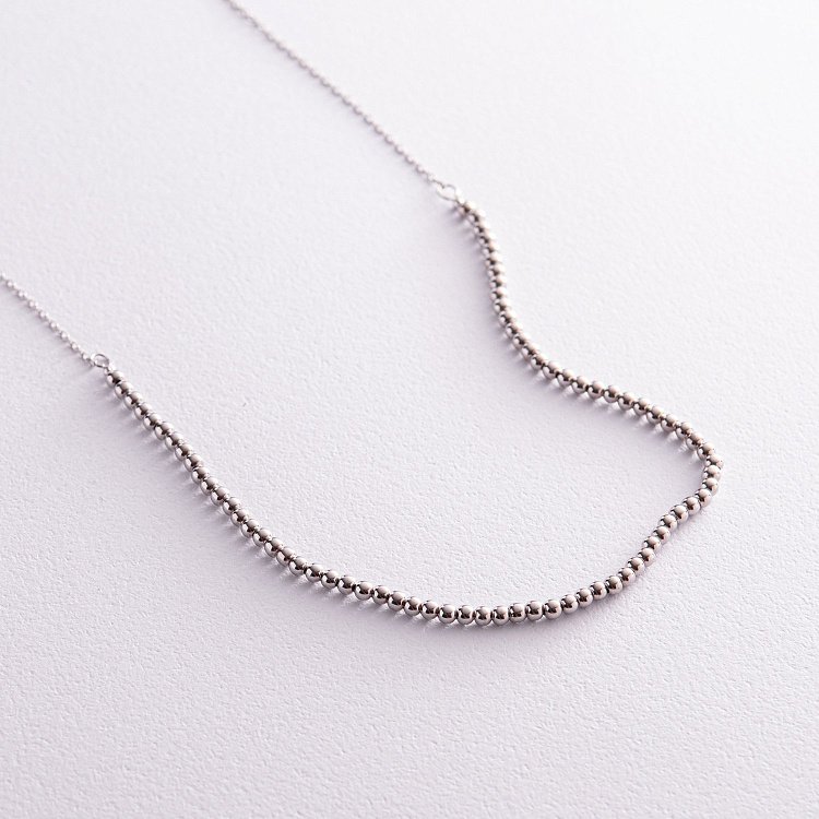 Срібне кольє "Кульки" 181214 від ювелірного магазину Онікс - 6