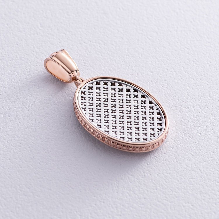 Золота ладанка "Ікона Божої Матері" 17122400 від ювелірного магазину Онікс - 2