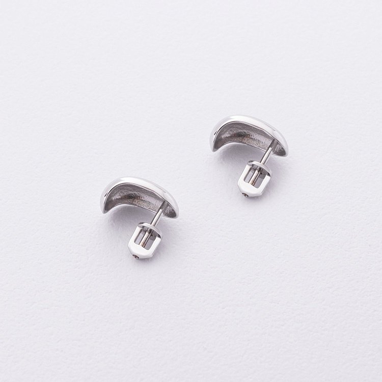 Серьги - пусеты "Polly" в белом золоте с09182 от ювелирного магазина Оникс - 2