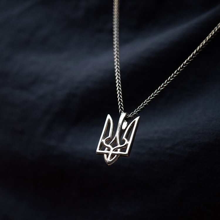 Срібний кулон "Герб України - Тризуб" 133139 від ювелірного магазину Онікс - 10