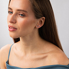 Золоті сережки-пусети (діамант) сб0343di от ювелирного магазина Оникс - 1