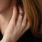 Широкое кольцо "Элизабет" в желтом золоте к07357 от ювелирного магазина Оникс - 6