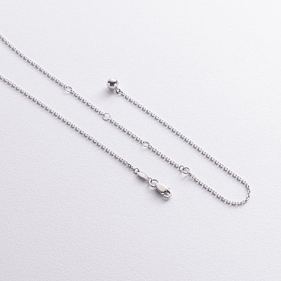 Колье 2 в 1 "Шарики" в белом золоте кол05919 №6