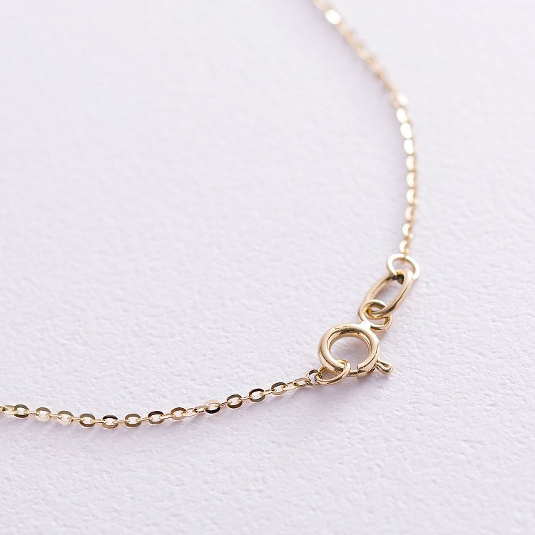 Колье "Крестик" в желтом золоте кол01704 от ювелирного магазина Оникс - 5