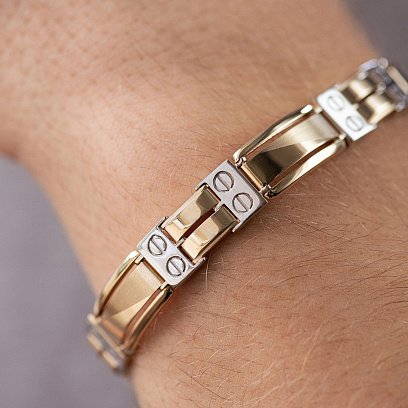 Мужской золотой браслет б05423 №4