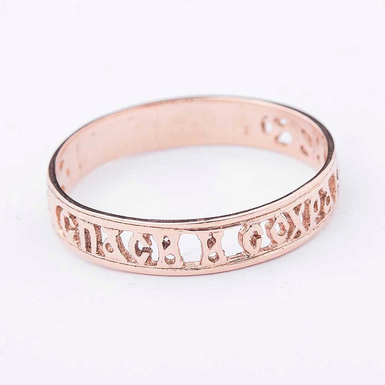 Кольцо "Спаси и сохрани" к00186 от ювелирного магазина Оникс - 4