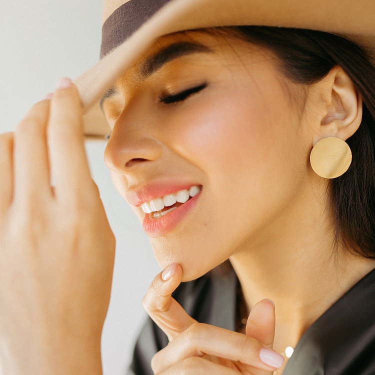 Сережки "Великі комети" в жовтому золоті с06324 від ювелірного магазину Онікс - 15