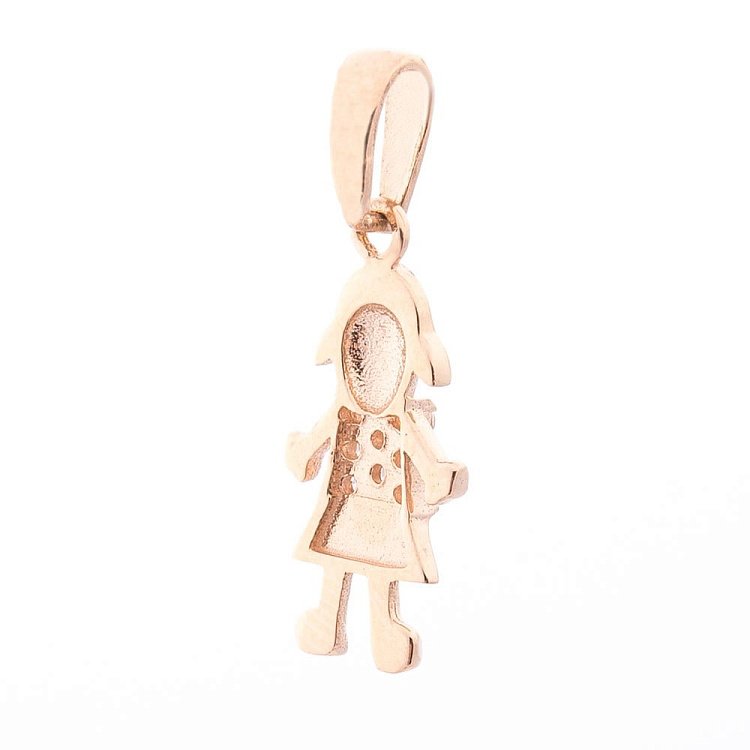 Золота підвіска "Дівчинка" (фіаніт) п03156 від ювелірного магазину Онікс - 1