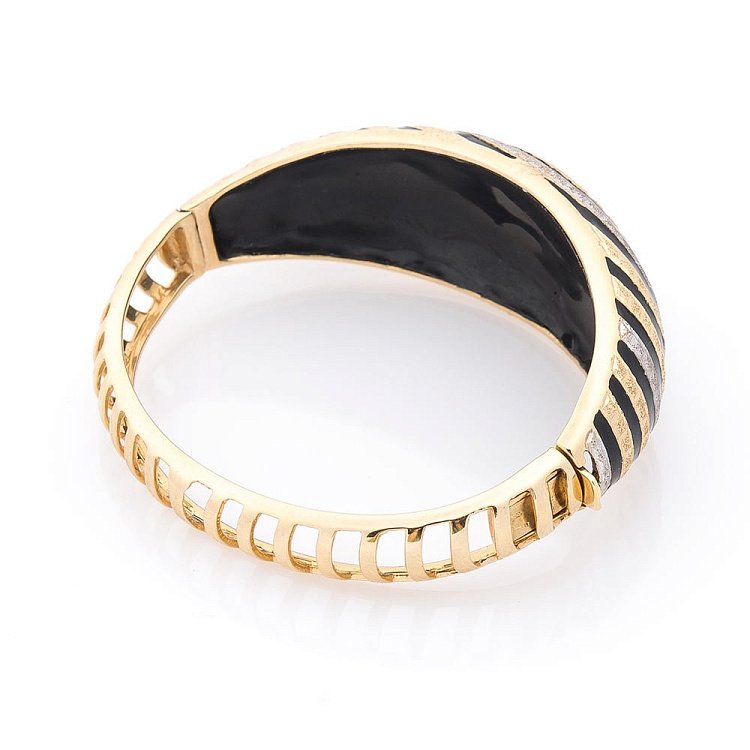 Золотий браслет з емаллю б01358 від ювелірного магазину Онікс - 1