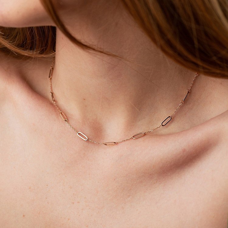 Кольє "Карен" у червоному золоті кол02350 від ювелірного магазину Онікс - 1