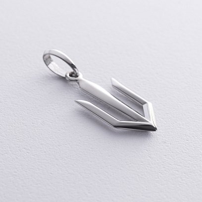 Срібна підвіска "Герб України - Тризуб" 7350 №3