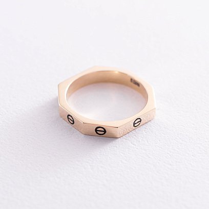 Кольцо в желтом золоте "Love" к06662