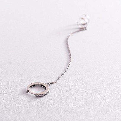 Серебряная серьга - каффа 4999 №4