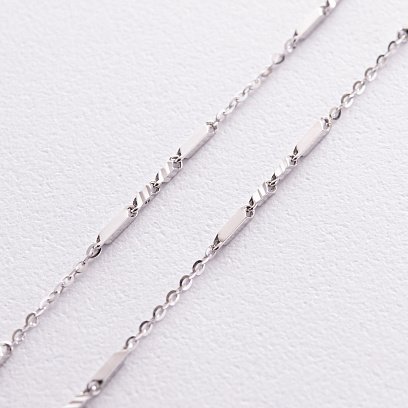 Колье - цепочка в белом золоте ц00478 №3