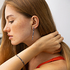 Золотий браслет з сапфірами і діамантами бб0058sth от ювелирного магазина Оникс - 1